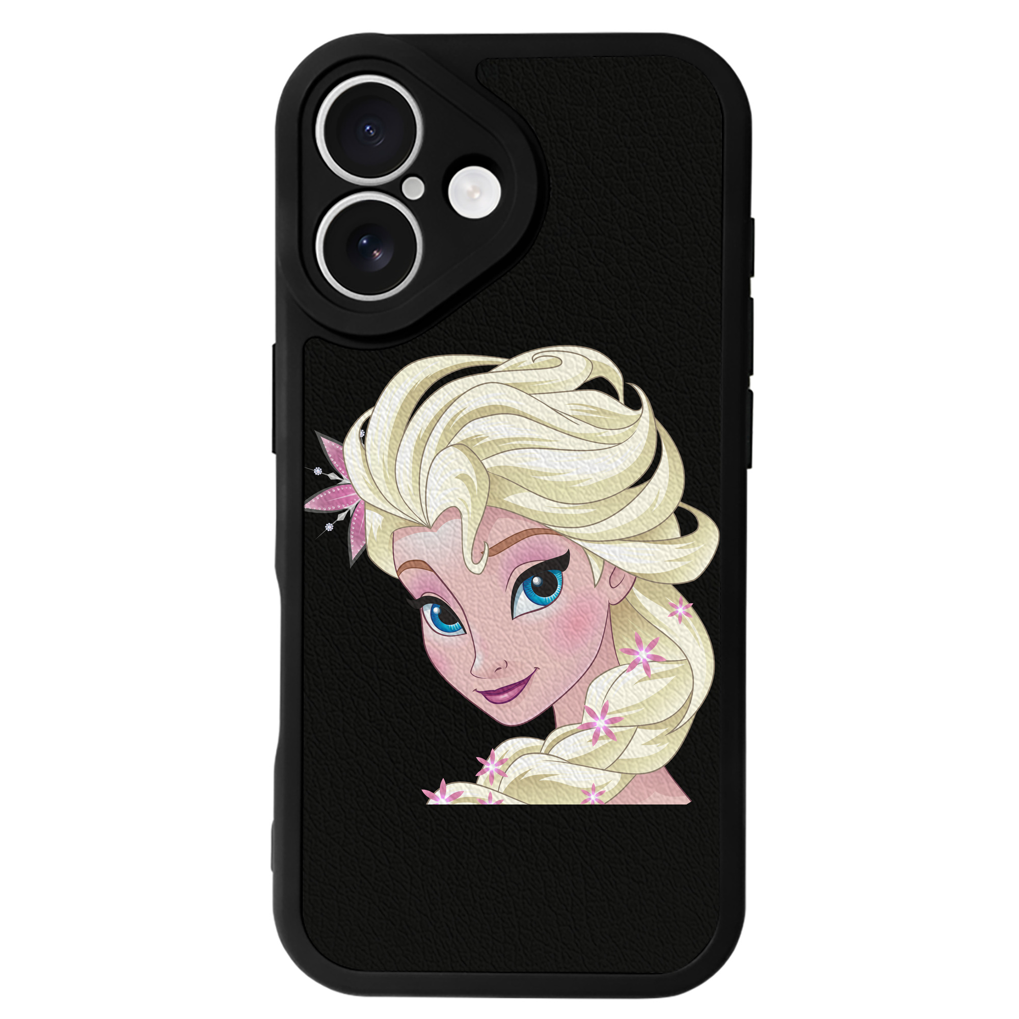 （画像用） アナと雪の女王 アンナ エルサ Frozen Anna Elsa 【iPhone 16シリーズ対応】シリコンスマホケース（レザー調） 材質：シリコン